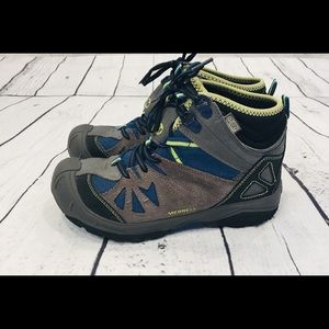 Boys Merrell Capra Mid Waterproof Hiking Boot